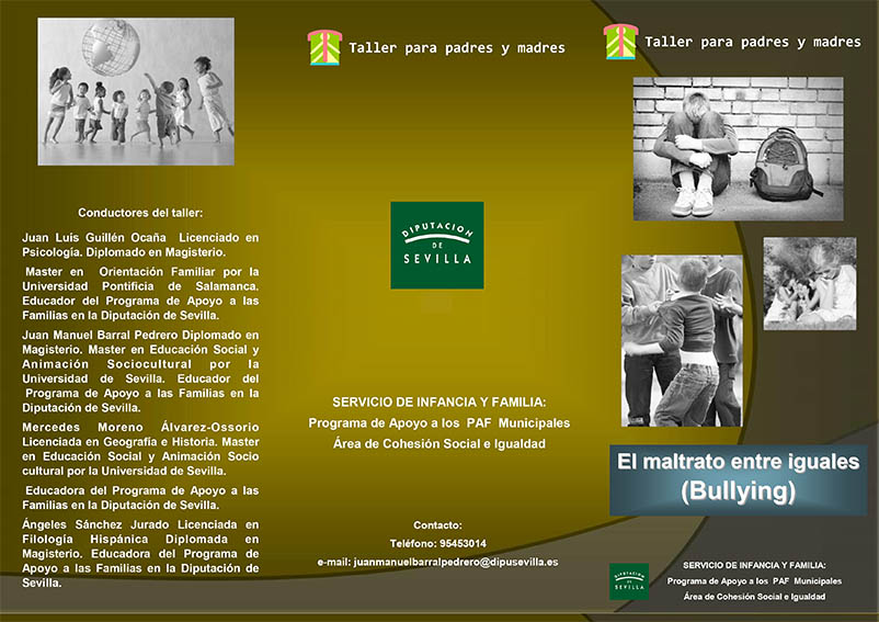 Taller para padres y madres en Estepa: "El maltrato entre iguales (bullying)"