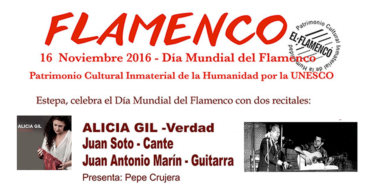 Recital flamenco en Estepa con motivo del Día Mundial del Flamenco