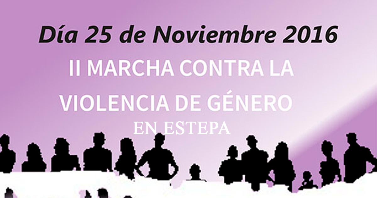 Marcha contra la violencia de género en Estepa
