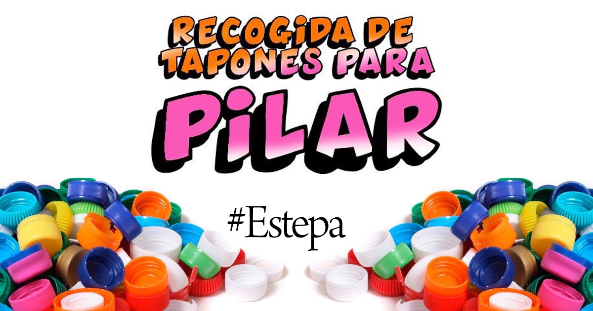Recogida solidaria de tapones en Estepa