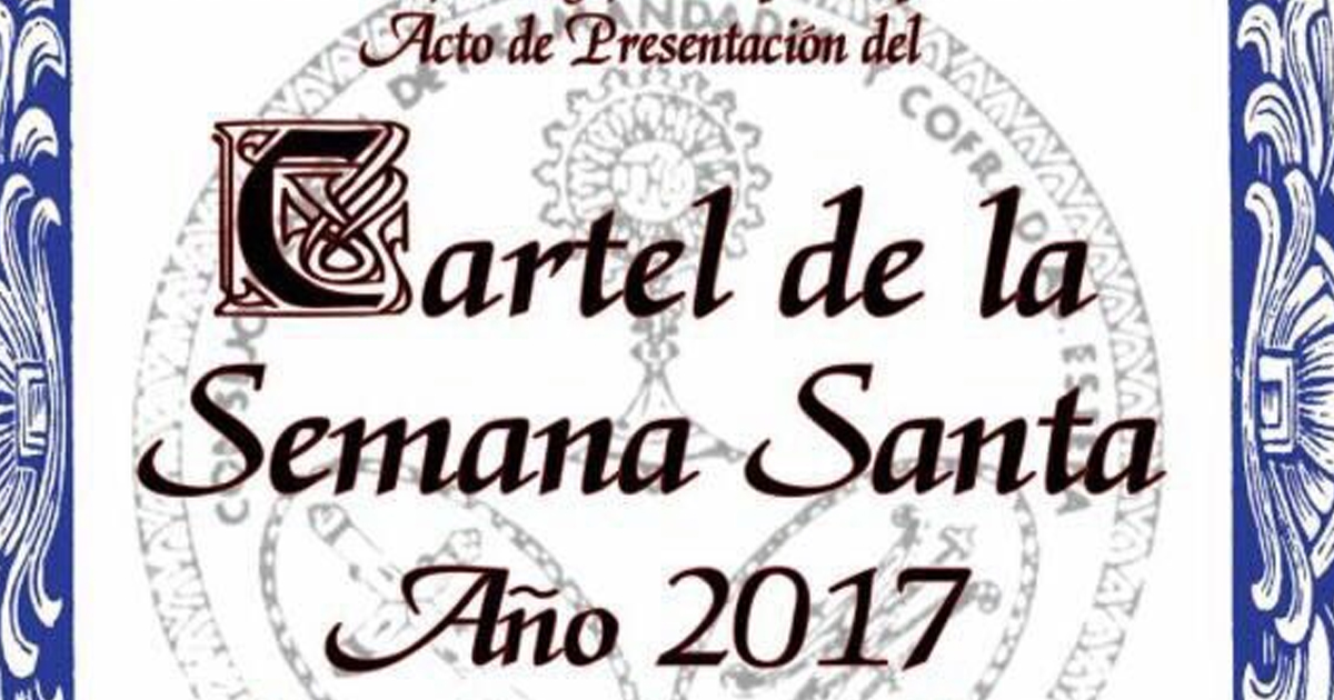 Acto de Presentación del Cartel de la Semana Santa de Estepa 2017