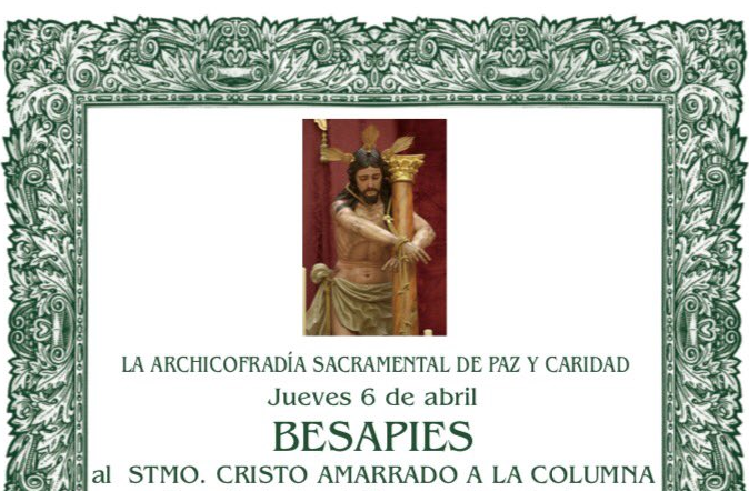 Besapies al Santísimo Cristo Amarrado a la Columna en Estepa