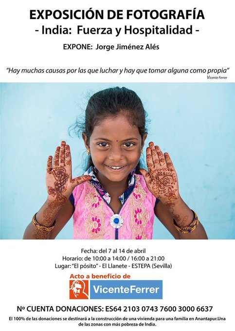 Exposición de Fotografía en Estepa: "India: Fuerza y Hospitalidad"
