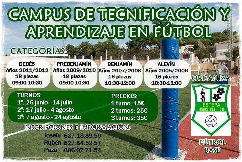 Campus de tecnificación y aprendizaje en fútbol de Estepa