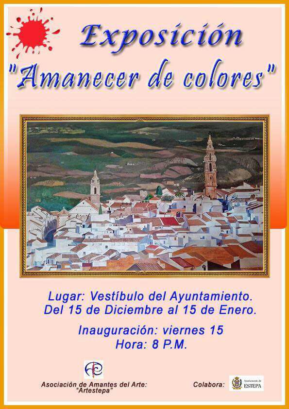 Exposición de pintura en Estepa: "Amanecer de colores"
