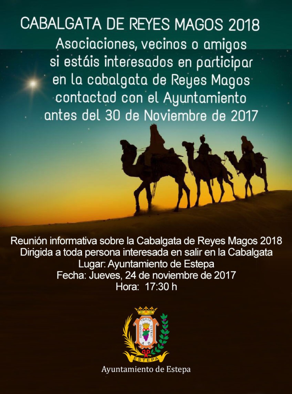 Reunión informativa sobre la Cabalgata de los Reyes Magos en Estepa