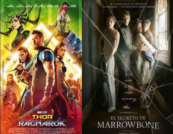 Cine en Estepa: "Thor Ragnarok" y "El secreto de Marrowbone"