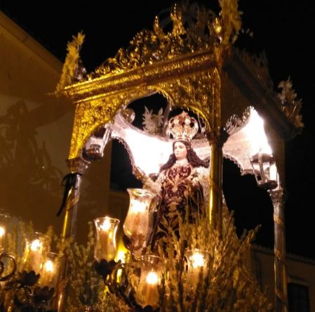 Procesión de gloria de la Virgen del Carmen en Estepa