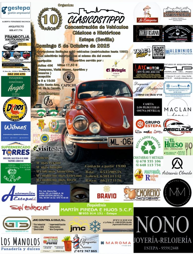 Concentración de Coches Clásicos e Históricos de Estepa 2025